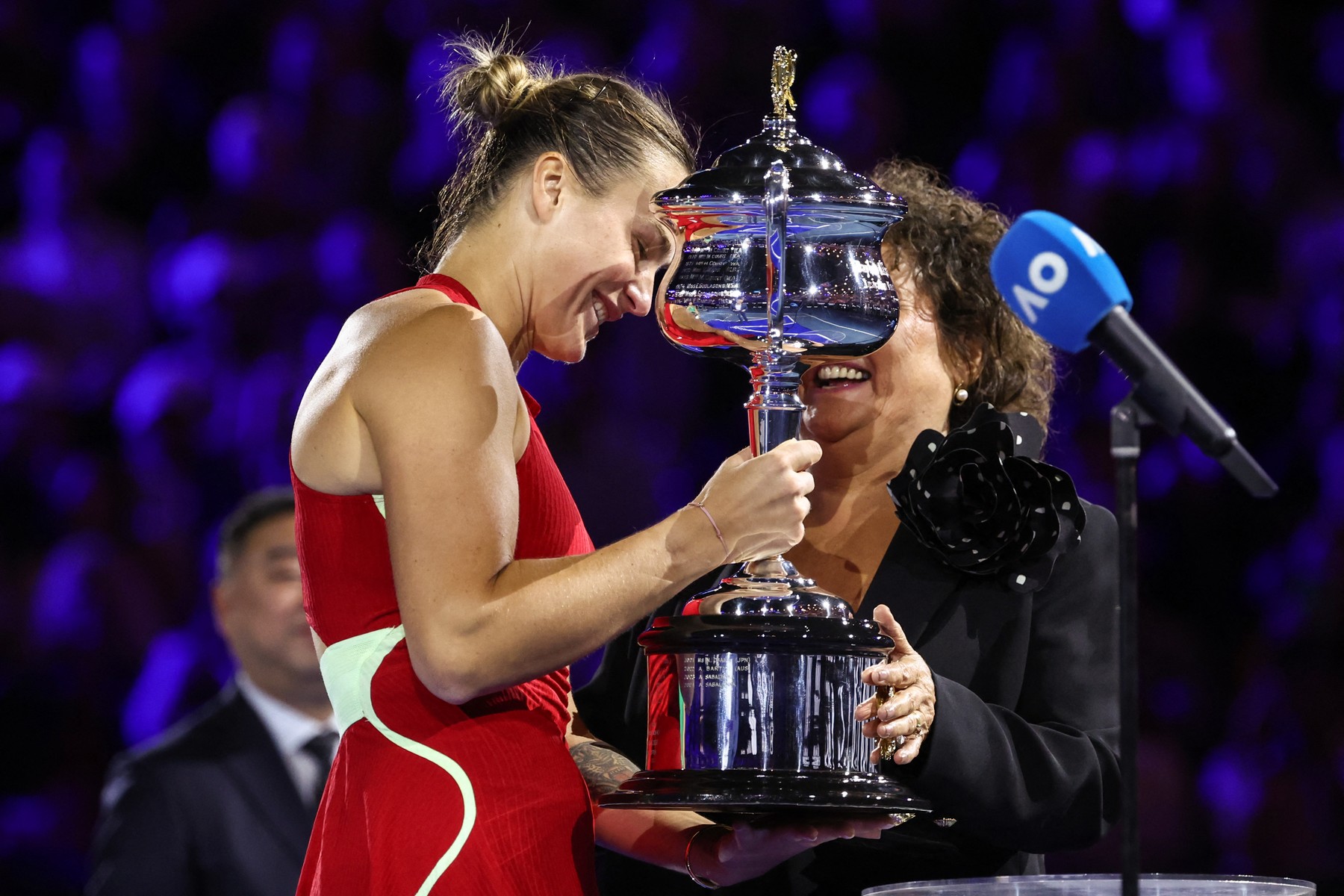 Aryna Sabalenka, copleșită de emoții după ce a câștigat Australian Open 2024: ”Am uitat ce voiam să zic. O să plâng!”