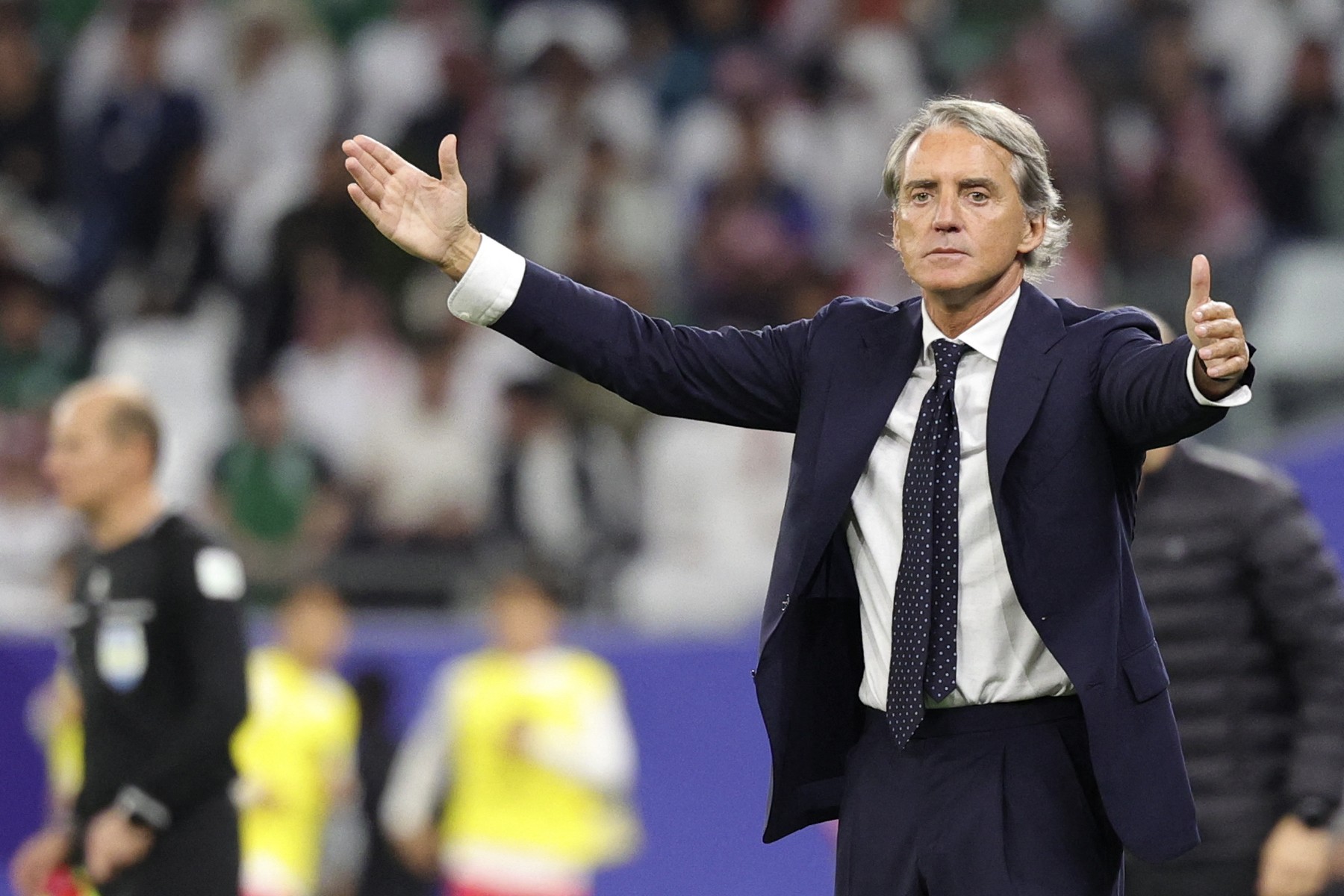 Roberto Mancini a dat o explicație bizară, după ce a părăsit terenul în timpul meciului Arabia Saudită - Coreea de Sud