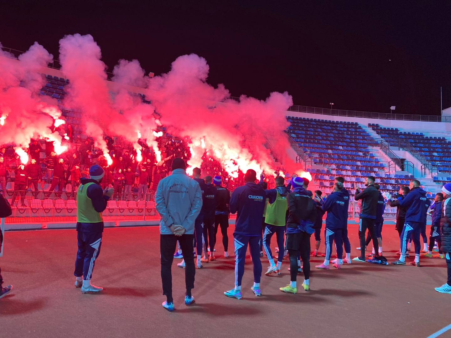 Show înainte de FCU Craiova - Dinamo! Ce s-a întâmplat la antrenamentul oltenilor