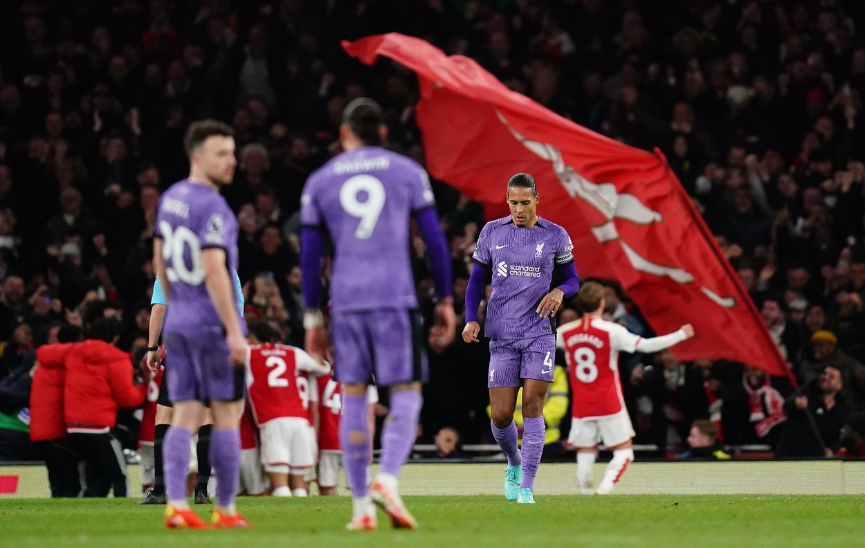 Virgil van Dijk ține capul în pământ după după Arsenal - Liverpool 3-1: ”Îmi asum vina! E dureros!”
