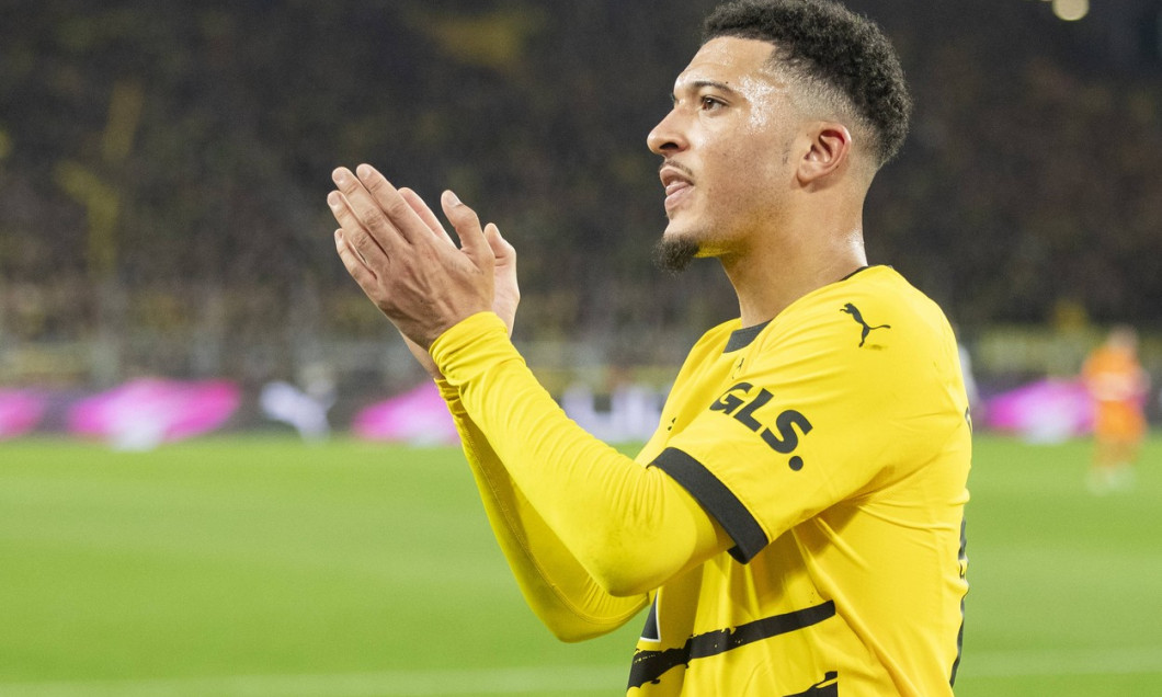 Bundesliga, Borussia Dortmund - VfL Bochum, 28.01.2024 Jadon Sancho (Borussia Dortmund, 10) applaudiert den Fans nach se