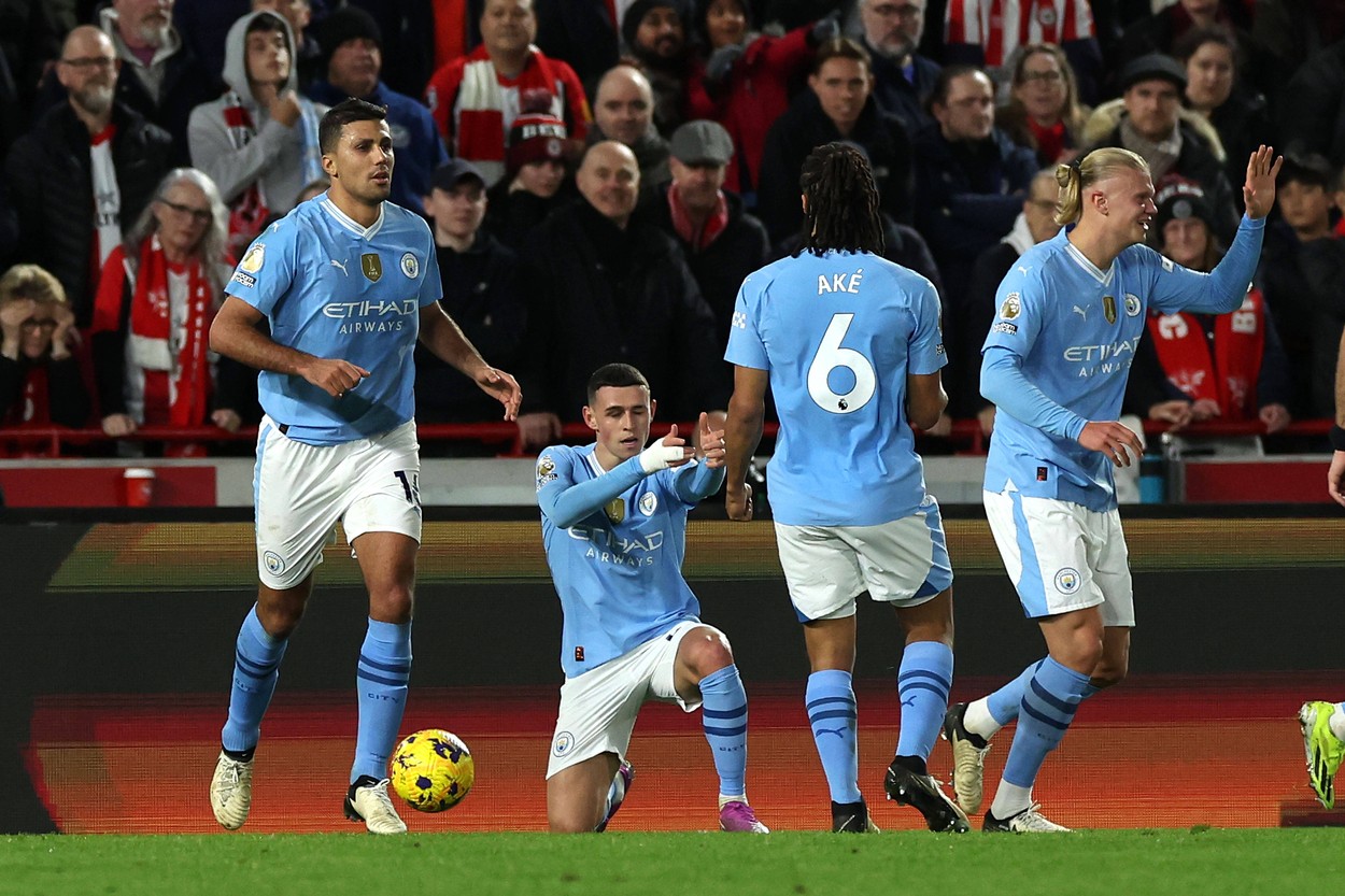 Brentford - Manchester City 1-3. Foden, eroul serii! A făcut hattrick-ul