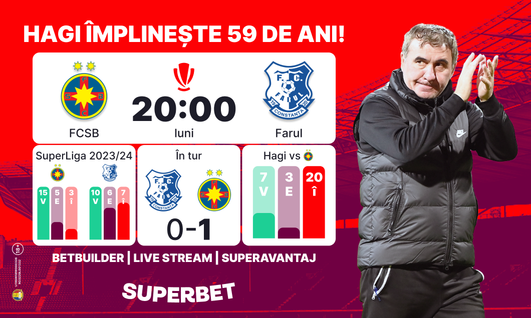 (P) Duel de ziua „Regelui”: prinde super oferta pentru FCSB – Farul!