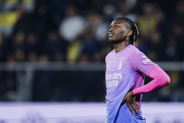 Frosinone, Italy. 03rd Feb, 2024. Milans Portuguese forward Rafael Leao looks dejected during the Serie A football match between Frosinone Calcio vs AC Milan at the Benito Stirpe stadium in Frosinone, Italy on February 03, 2024. Credit: Indepe