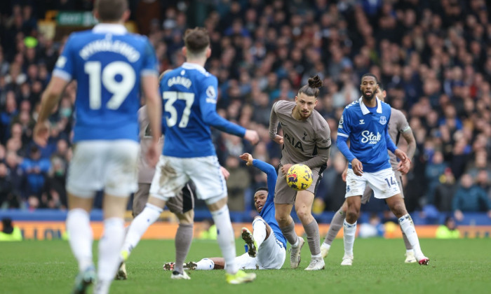 Everton v Tottenham Hotspur, Premier League, Football, Goodison Park, Liverpool, UK - 03 Feb 2024