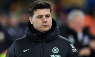 Chelsea manager, Mauricio Pochettino seen prior to kick off during the Premier League match between Crystal Palace and C