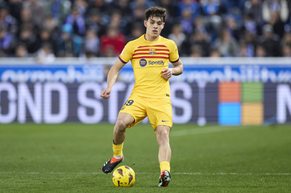 Deportivo Alaves v FC Barcelona, Barca - LaLiga EA Sports Hector Fort of FC Barcelona in action during the LaLiga EA Spo