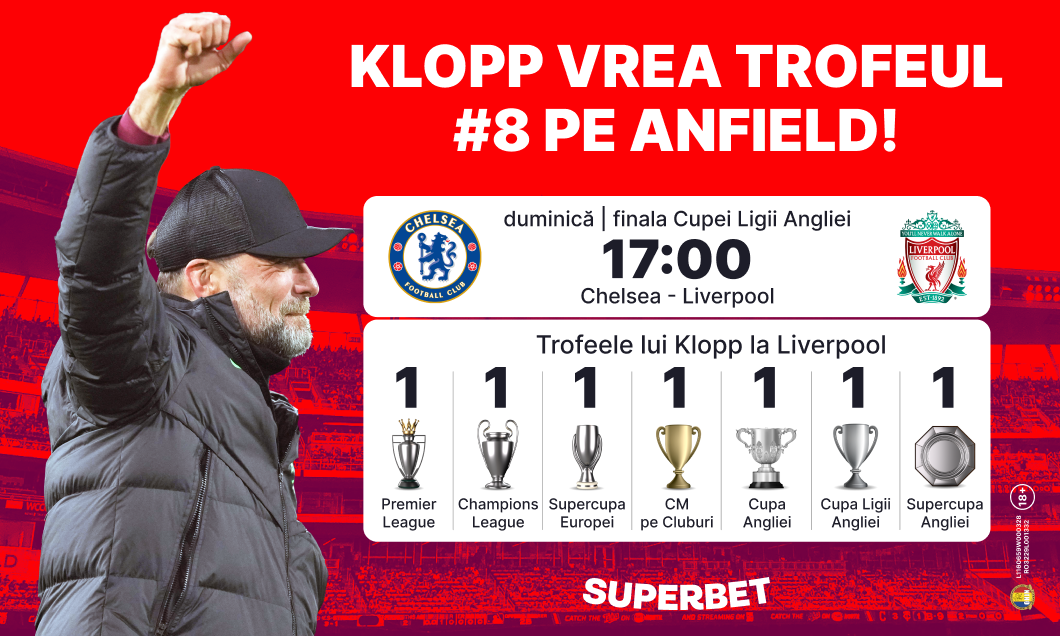 (P) Primul trofeu al sezonului pentru Klopp sau se răzbună Pochettino?