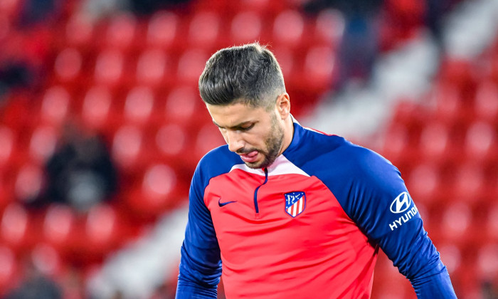 ESP: UD Almeria v Atletico de Madrid - La Liga EA Sports ALMERIA, SPAIN - FEBRUARY 24: Horatiu Moldovan of Atletico de M