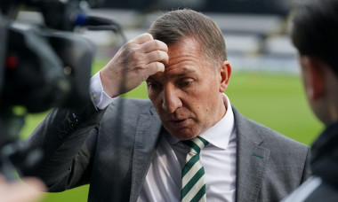 Celtic Manager Brendan Rodgers during a pre match interview before the Scottish Gas Men's Scottish Cup fifth round match at The SMISA Stadium, Paisley. Picture date: Sunday February 11, 2024.