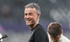 Newcastle United FC v Paris Saint-Germain FC, 04/10/2023 Paris Saint-Germain Manager Luis Enrique smiles during the Newc