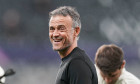 Newcastle United FC v Paris Saint-Germain FC, 04/10/2023 Paris Saint-Germain Manager Luis Enrique smiles during the Newc