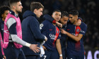 Match aller des huitièmes de finale de la Ligue des champions entre le PSG et la Real Sociedad (2-0) au Parc des Princes à Paris