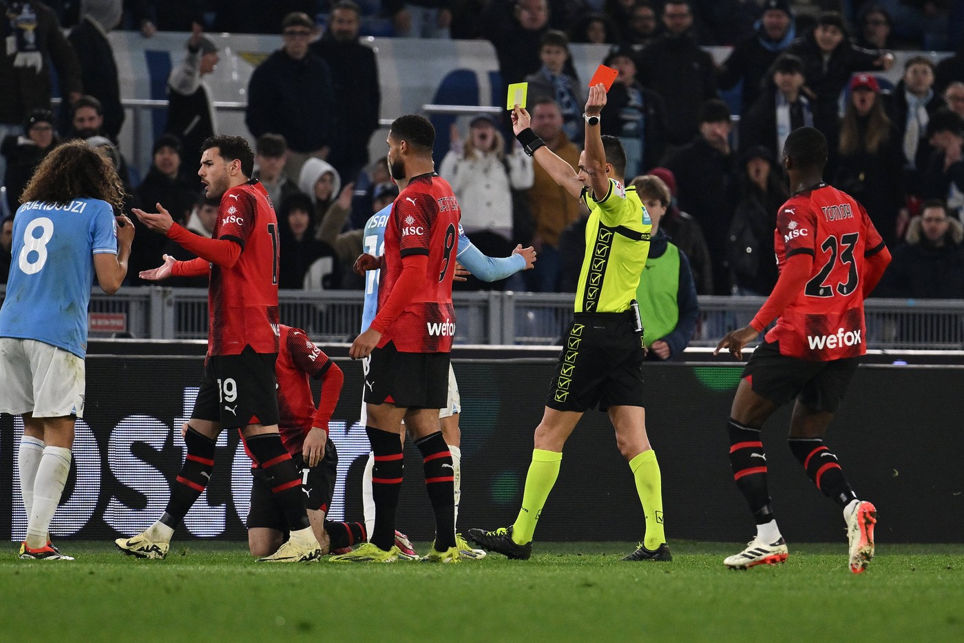 A venit suspendarea pentru arbitrul care a făcut ”praf” Lazio - Milan 0-1