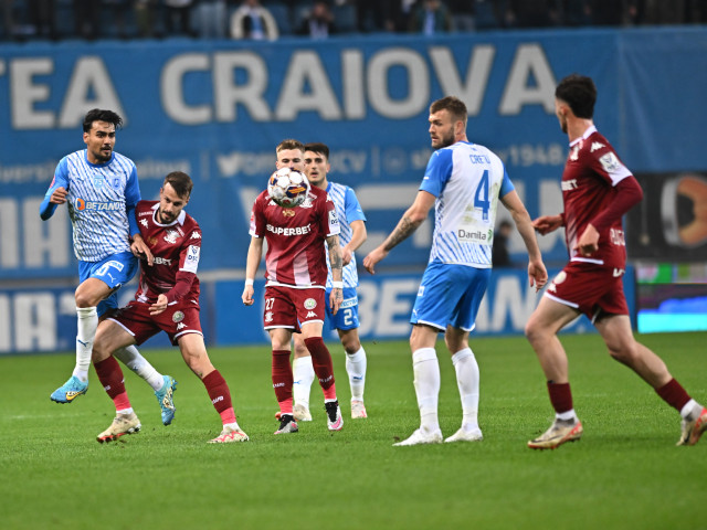 Universitatea Craiova - Rapid 1-1. Pas greșit făcut de giuleșteni, care rămân la 12 puncte de FCSB