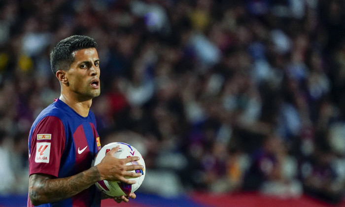 ESP: FC Barcelona, Barca Sevilla FC. La Liga EA Sports match. Date 8 Joao Cancelo of FC Barcelona during the La Liga EA