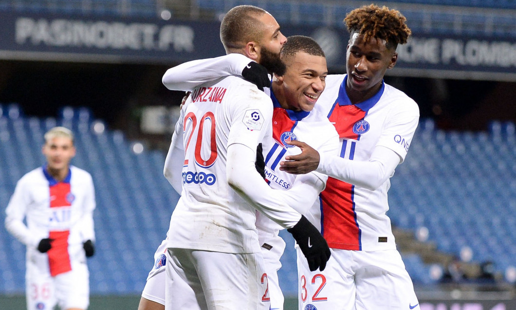 Match de football entre Paris Saint Germain (PSG) et Montpellier (3-1) - Ligue 1 Uber Eats ŕ Montpellier