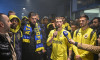 Fans welcome players of Fenerbahce to Istanbul