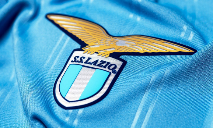 Close up of S.S. Lazio jersey