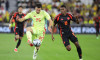 London, England, March 22nd 2024: Vivian (25 Spain) protects the ball from Mateo Cassierra (18 Colombia) during the Inte