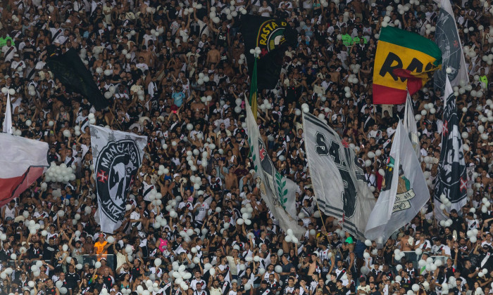 Soccer 2024 - Campeonato Carioca 2024 - Vasco 0:0 Nova Iguacu Rio de Janeiro, Brazil - March 10: FANS of Vasco celebrati