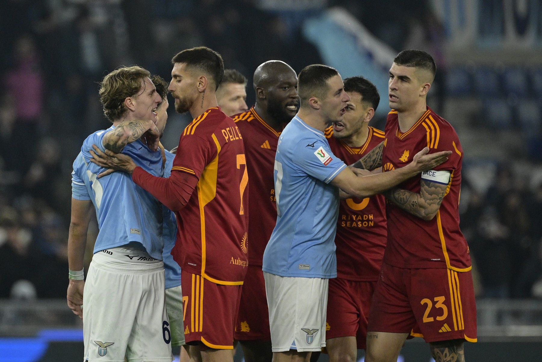 Roma - Lazio 1-0, ACUM DGS 4. Mancini a deschis scorul! AC Milan a egalat o performanță veche de 18 ani