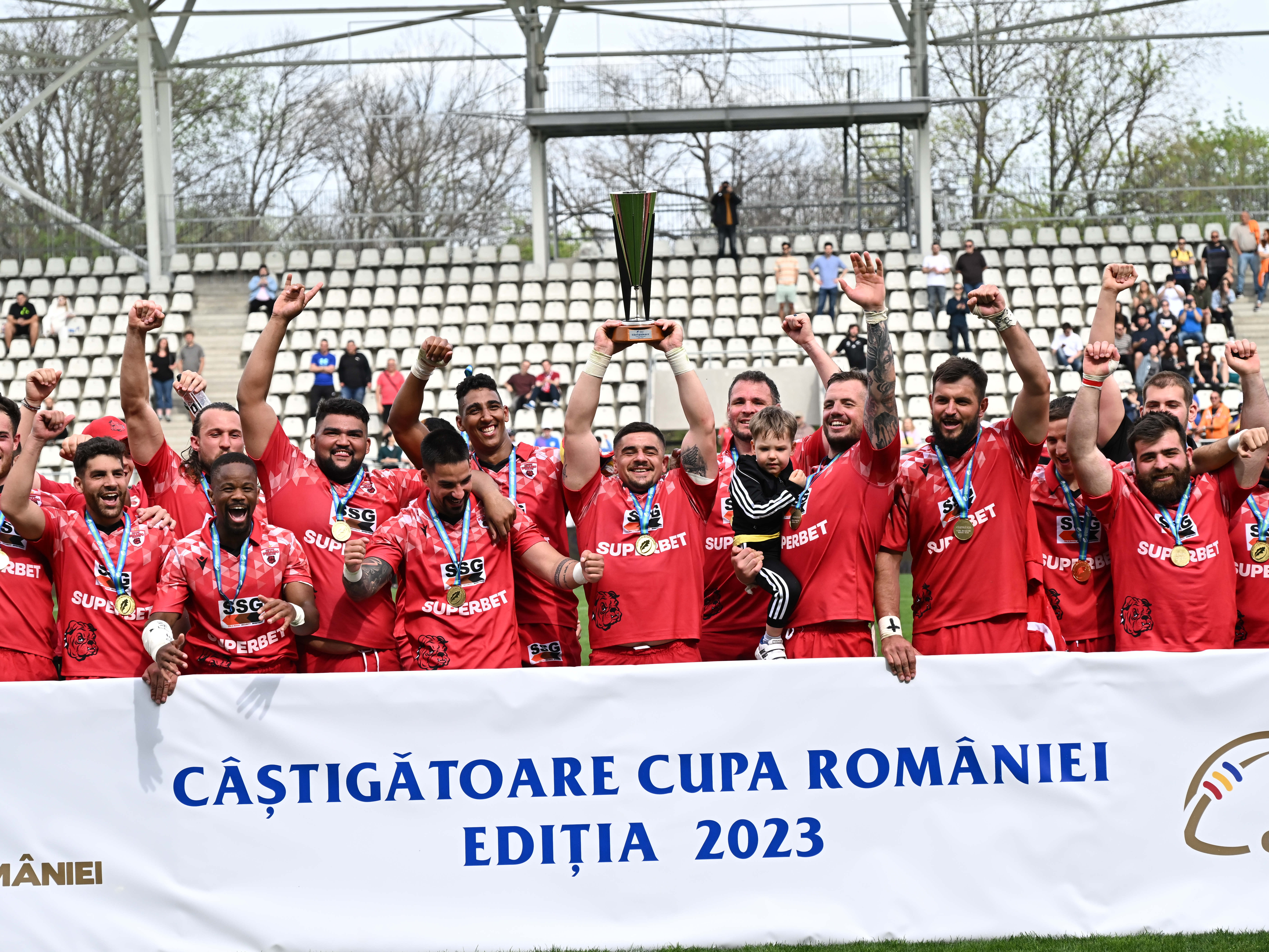 CS Dinamo a cucerit Cupa României la rugby și a reușit eventul, după o finală foarte disputată