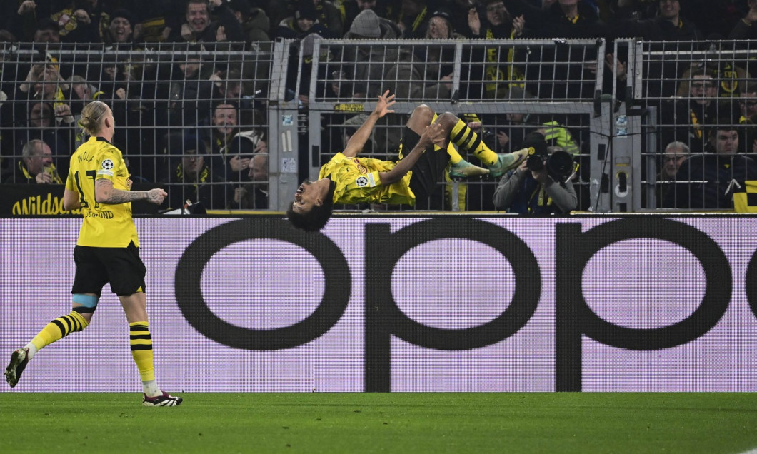 Torjubel zum 1:0 durch Karim Adeyemi 27 (Borussia Dortmund), Borussia Dortmund vs. Paris Saint-Germain, Fussball, Champi