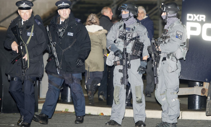 UK: Armed Police at Wembley Stadium for England vs France