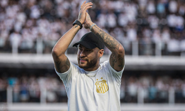 SANTOS X PALMEIRAS SANTOS, SP - 31.03.2024: SANTOS X PALMEIRAS - Neymar before the match between Santos and Palmeiras, v