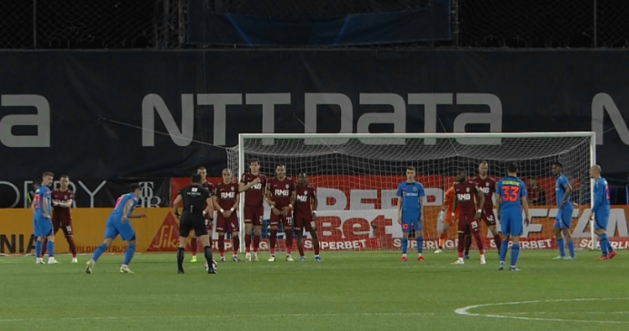 CFR Cluj - FCSB 0-1, ACUM pe Digi Sport 1. Florinel Coman înscrie superb din lovitură liberă