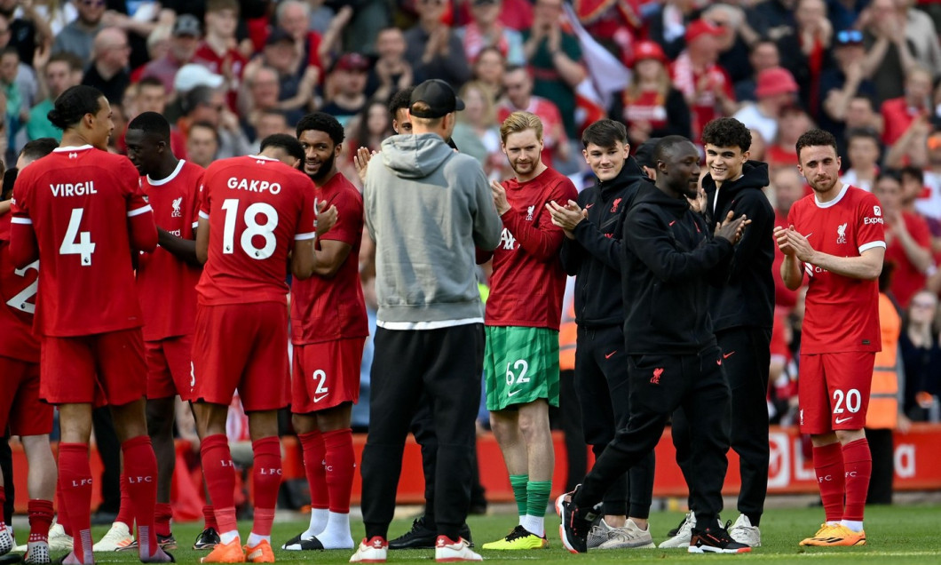 Liverpool, UK. 20th May, 2023. Naby Keita of Liverpool given a guard of honour during the Premier League match at Anfield, Liverpool. Picture credit should read: Gary Oakley/Sportimage Credit: Sportimage Ltd/Alamy Live News