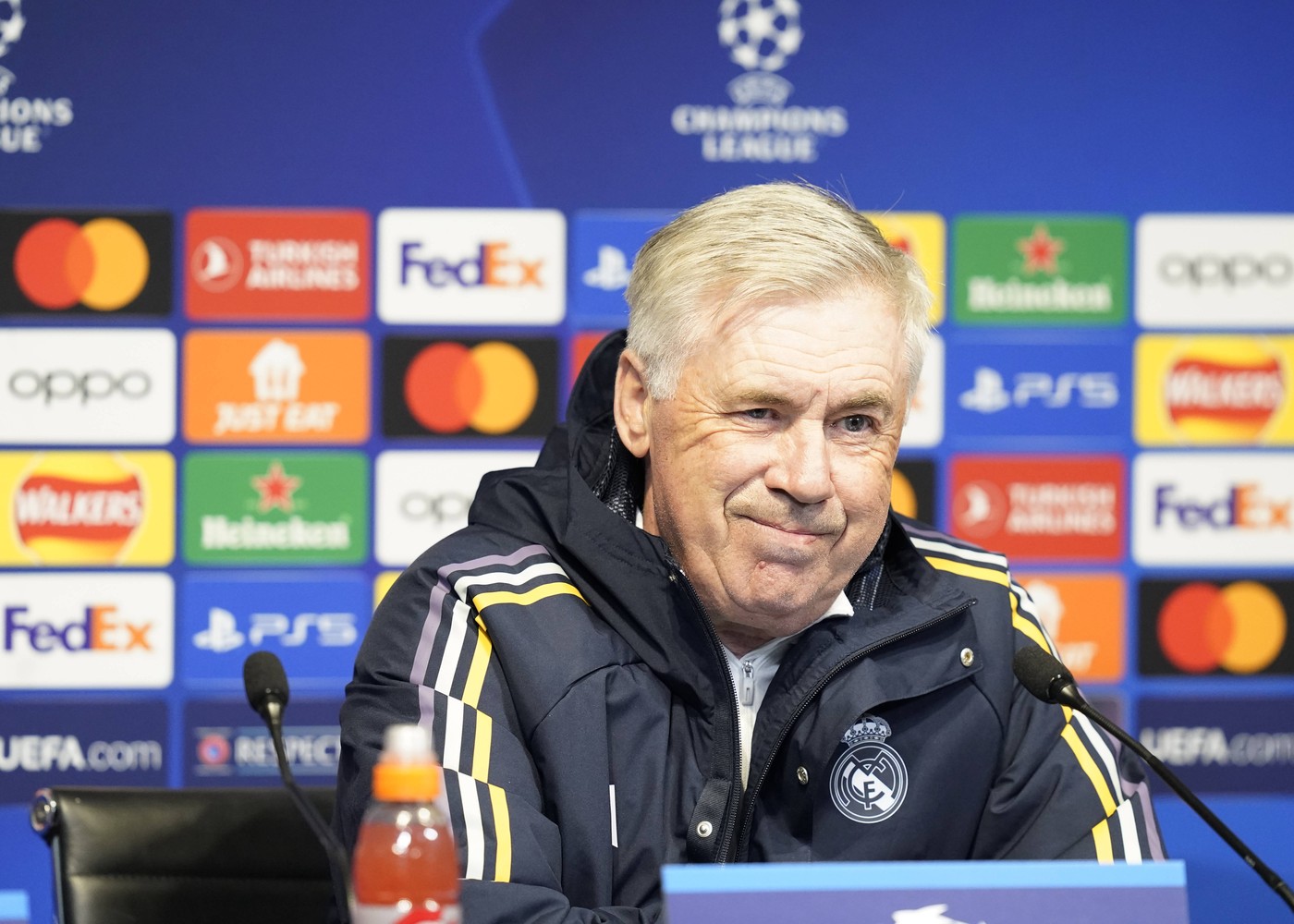 Carlo Ancelotti, pus pe glume înainte de Manchester City - Real Madrid