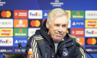 Manchester, England, 16th April 2024. Real Madrid manager Carlo Ancelotti talks at a press conference, PK, Pressekonfere