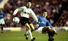 Adrian Ilie of Valencia Barry Ferguson of Rangers