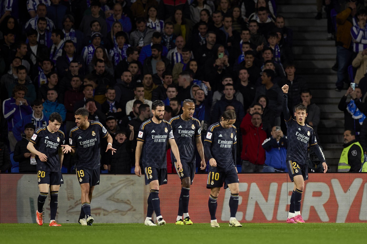 Real Sociedad - Real Madrid 0-1. Arda Guler a marcat golul de trei puncte. ”Galacticii”,  tot mai aproape de titlu