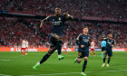 Munich, Germany, April 30th 2024: Vinicius Junior (7 Real Madrid) celebrates after scoring his teams second goal during