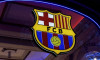 Illustrative editorial showcasing the iconic logo of FC Barcelona, a leading football club based in
