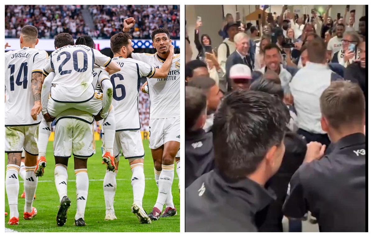 Așa se bucură campionii. Fabrizio Romano a publicat imagini de la petrecerea din vestiarul lui Real Madrid