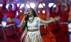 Paris, France. 28th May, 2022. PARIS - Camila Cabello during the UEFA Champions League final match between Liverpool FC and Real Madrid at Stade de Franc on May 28, 2022 in Paris, France. ANP | DUTCH HEIGHT | MAURICE VAN STONE Credit: ANP/Alamy Live News