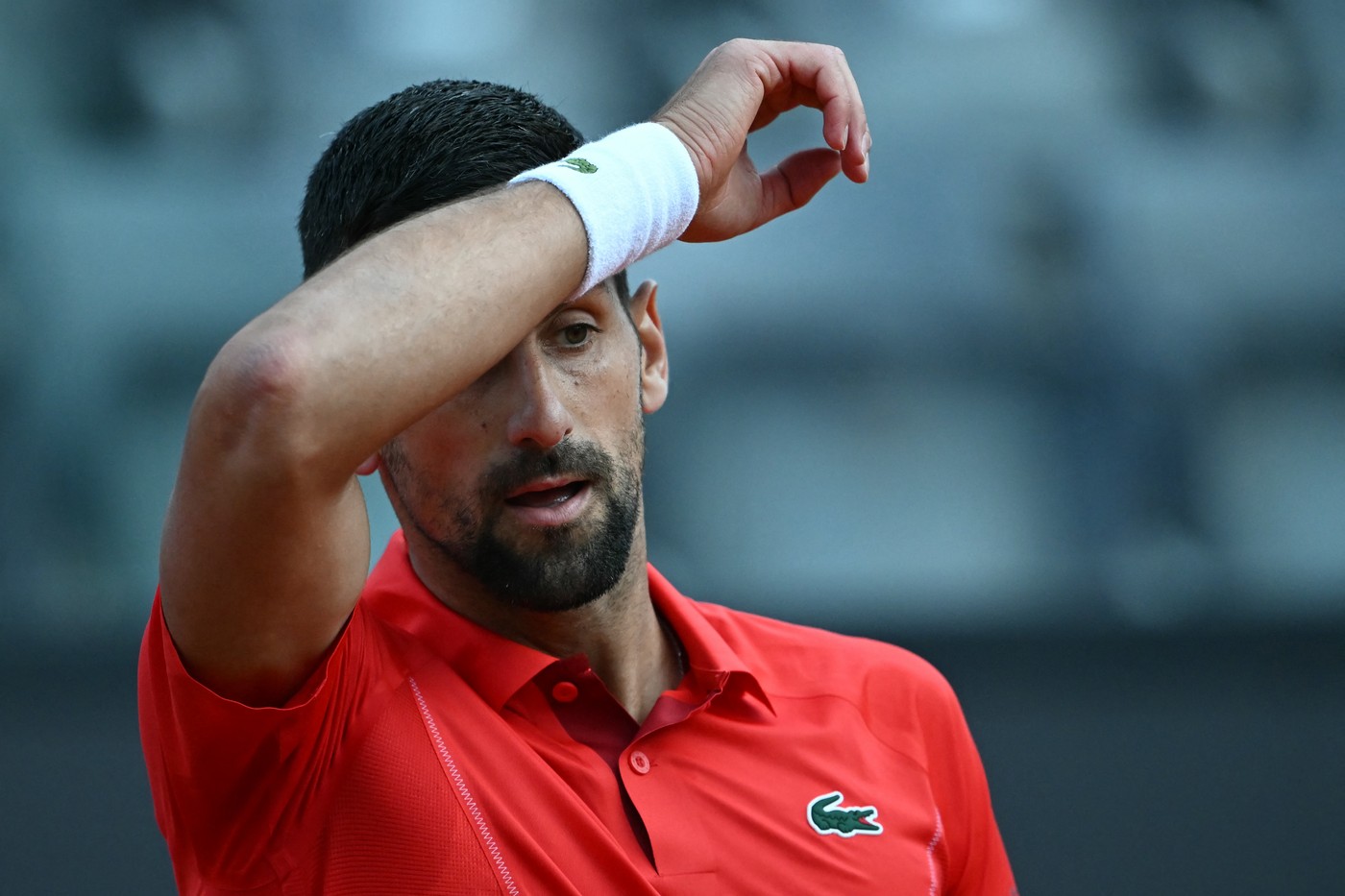 Prima reacție a lui Novak Djokovic, după ce a fost lovit în cap cu o sticlă
