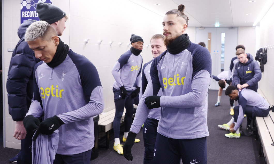 Tottenham Hotspur First Team Training and Press Conference, Hotspur Way Training Centre, Enfield, UK - 12 Jan 2024