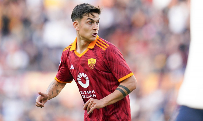 AS Roma v SS Lazio - Serie A TIM Paulo Dybala of AS Roma looks on during the Serie A TIM match between AS Roma and SS La