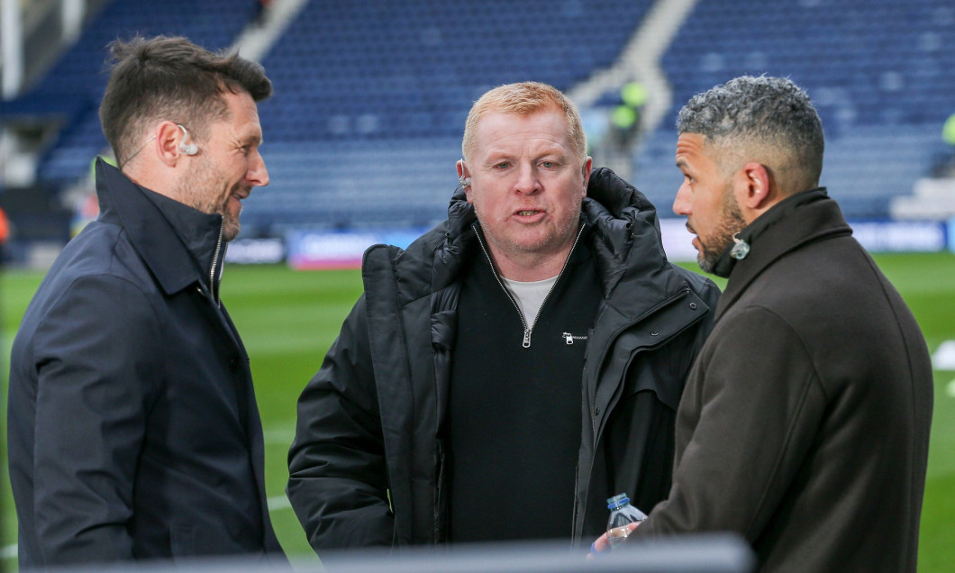 Preston North End FC v Leicester City FC David Nugent Neil Lennon and Jobi McAnuff ahead of the Preston North End FC v L