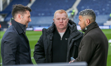 Preston North End FC v Leicester City FC David Nugent Neil Lennon and Jobi McAnuff ahead of the Preston North End FC v L