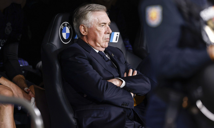 Madrid, Spain May 14, 2024, Carlo Ancelotti, head coach of Real Madrid during the Spanish championship La Liga football match between Real Madrid and Deportivo Alaves on May 14, 2024 at Santiago Bernabeu stadium in Madrid, Spain