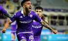 Florence, Italy - 13/05/2024, Nicolas Gonzalez (ACF Fiorentina) celebrates the goal during the Italian championship Serie A football match between ACF Fiorentina and AC Monza on May 13, 2024 at the Artemio Franchi stadium in Florence, Italy - Credit: Luca