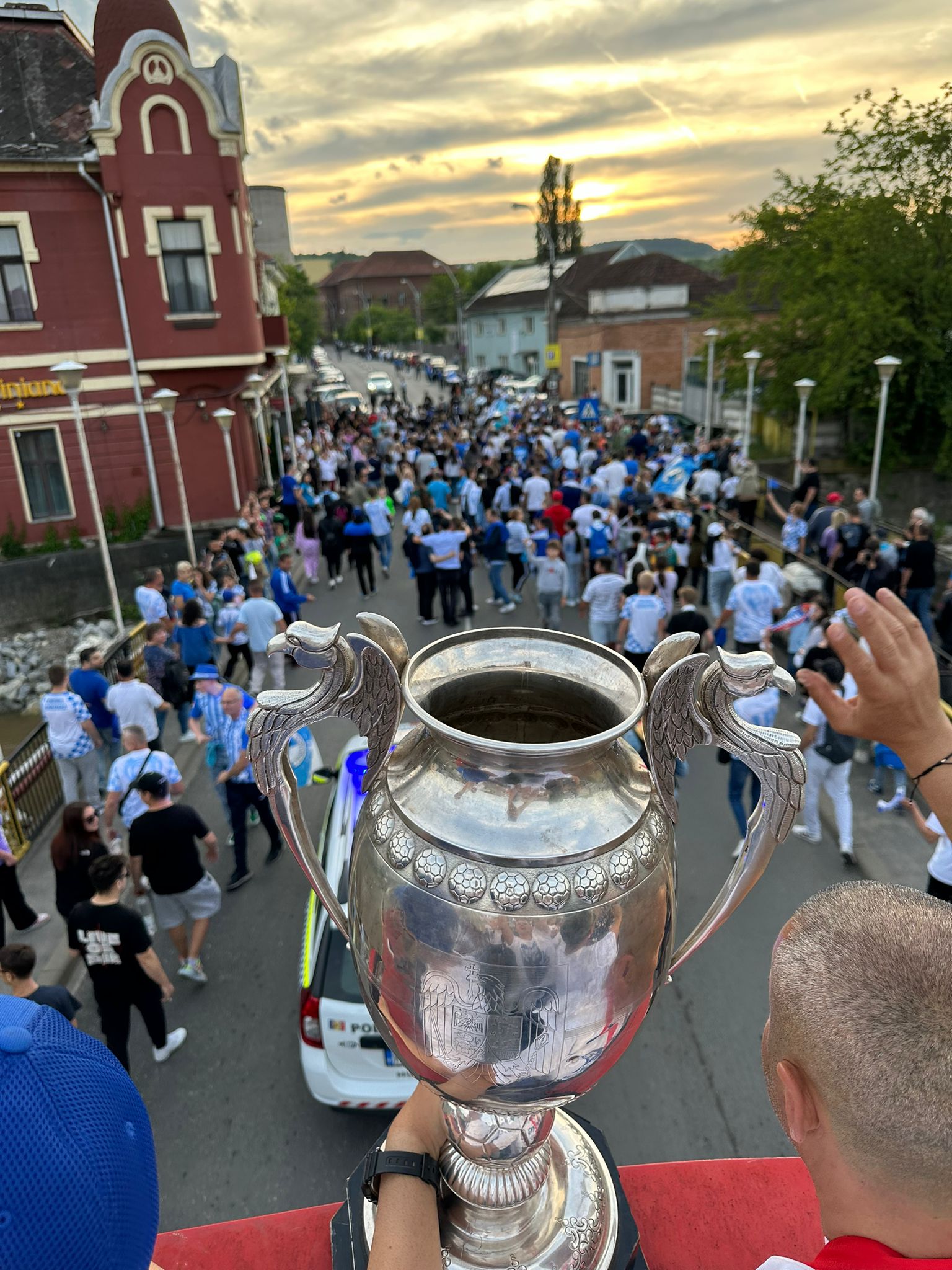 Sărbătoare la Hunedoara, la trei zile de la câștigarea Cupei României