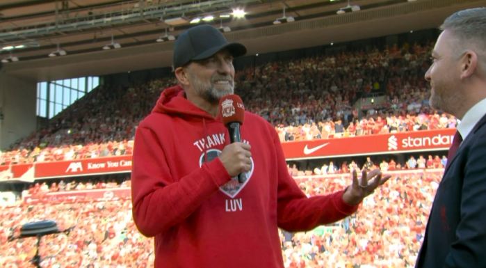 Discursul emoționant al lui Jurgen Klopp, la ultimul meci la Liverpool, pe Anfield!