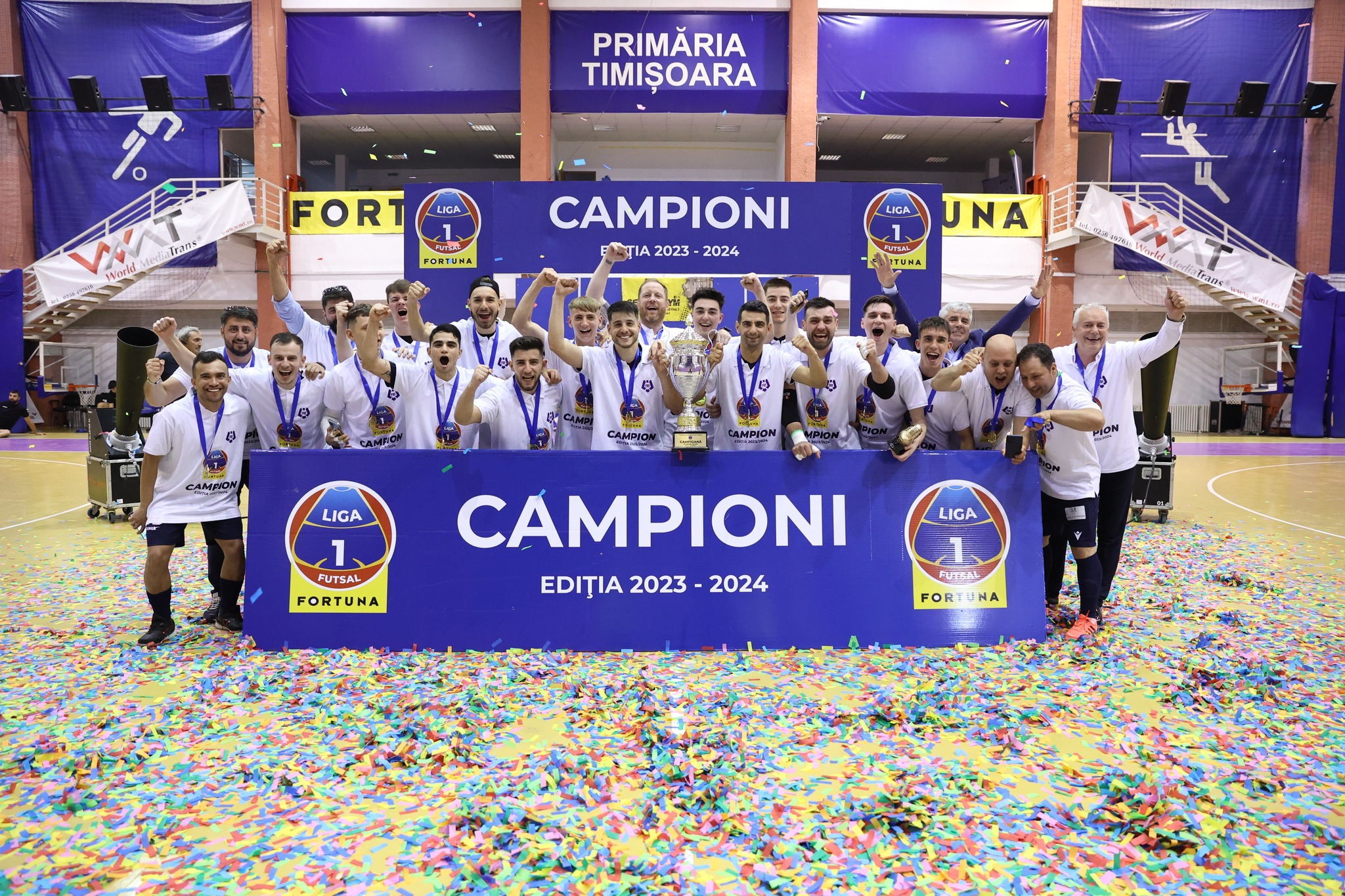 United Galați e campiona României la futsal! Imaginile bucuriei